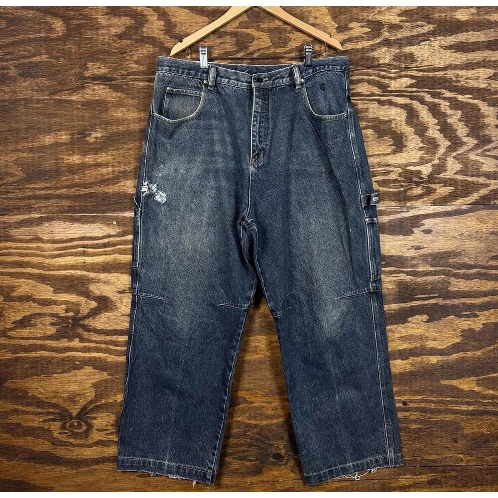 Rocawear Jeans Vintage Mens 40x24 Raw Blue Denim Baggy Carpenter VTG‎ 90s Y2K
